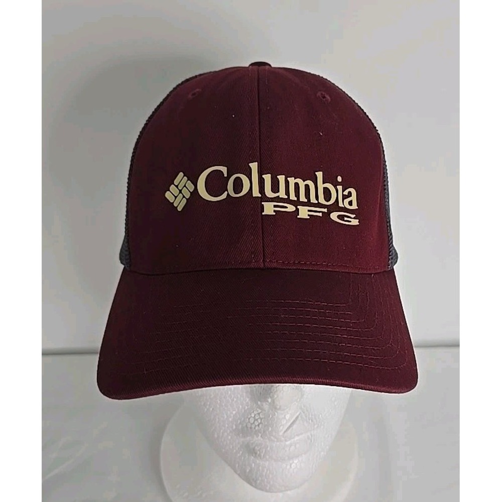 Columbia Florida State Seminoles PFG mesh snapback adjustable hat in garnet‎